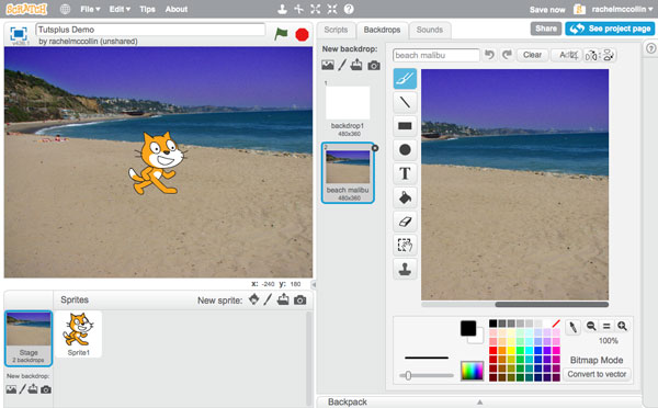 Creating Backdrops and Sprites in Scratch | Envato Tuts+