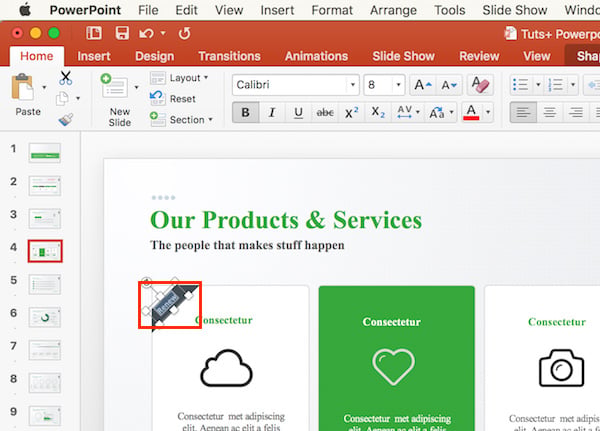 PPT text adjustment