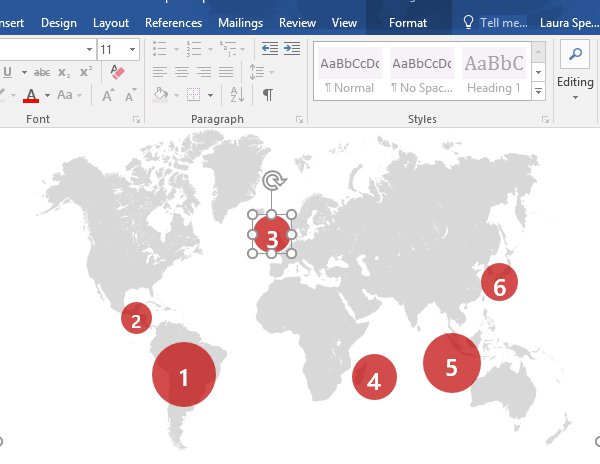 Bubble handle to customize graphics in map page