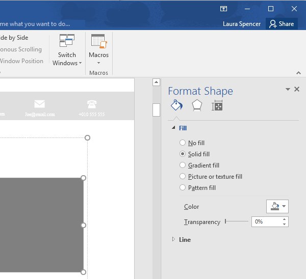 Business Proposal Template - Word Format Shape