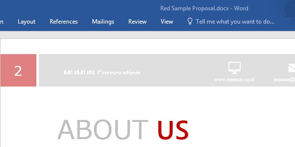 Customizing the header area