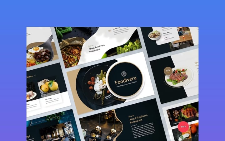 18 Free Food, Restaurant, & Menu PowerPoint Template Downloads 2025 ...