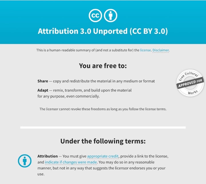 Microsoft clip art - Creative Commons license