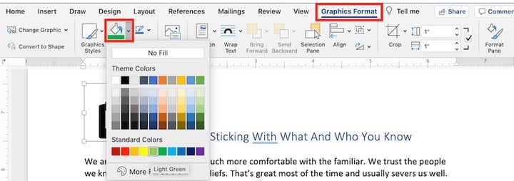 Microsoft clip art - change icon color