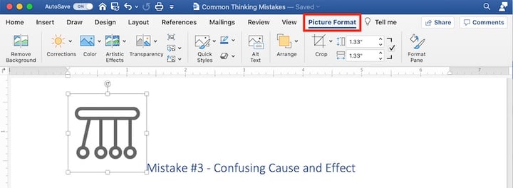 Microsoft clip art - icon inserted