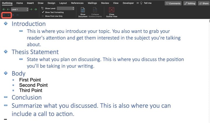 How to Make and Format an Outline in Microsoft Word | Envato Tuts+