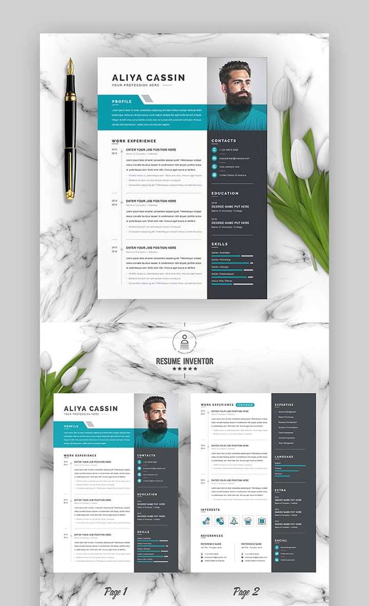 35+ Best Free Modern Teacher Resume Templates (2022)