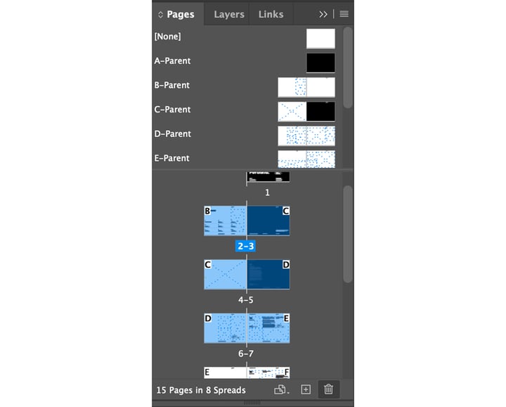 Select multiple pages