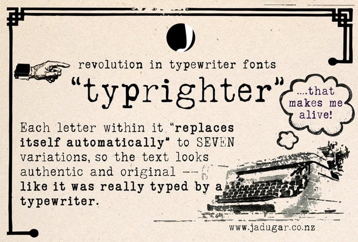 Typrighter Typeface