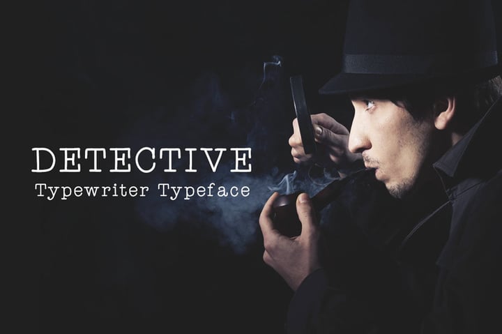 Detective - Typewriter Font