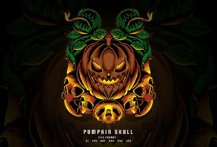 Pumpkin Skull