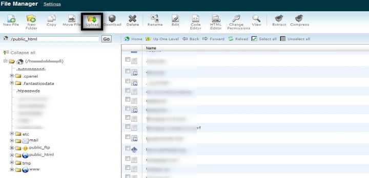 File Manager List