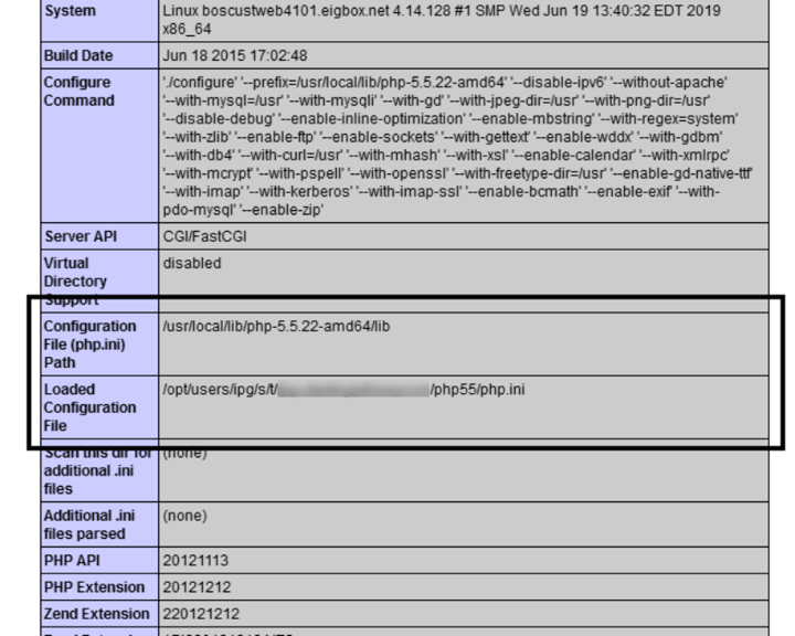 The phpinfo Function