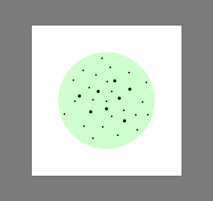 creating the main shapes for the stipple brush