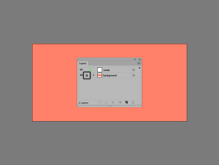 locking the background layer