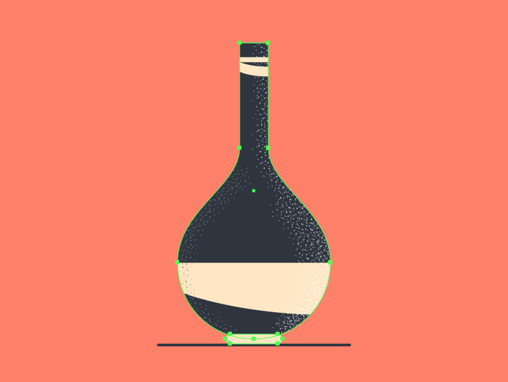 masking the custom stipple brush texture
