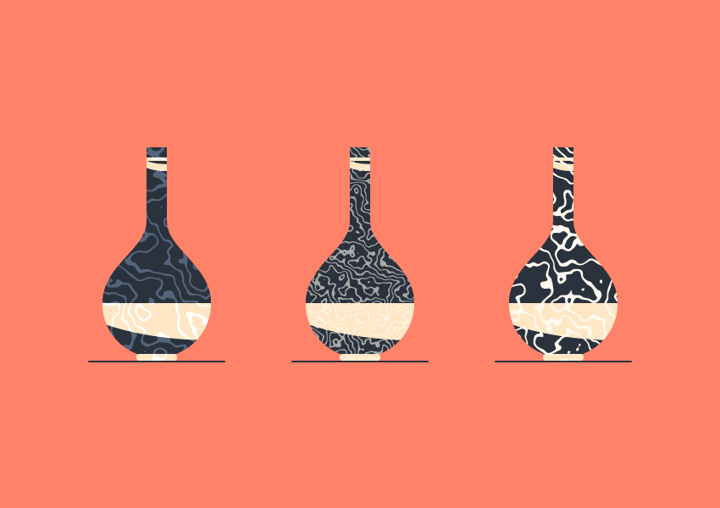 rippled water textures vase example