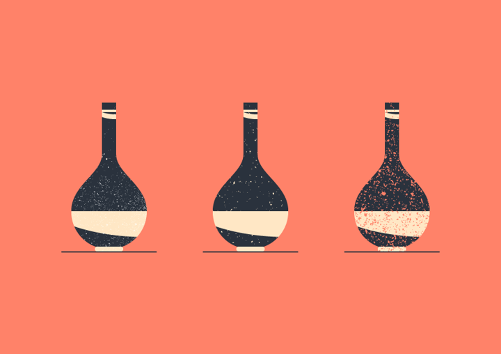 vintage grit textures vase example