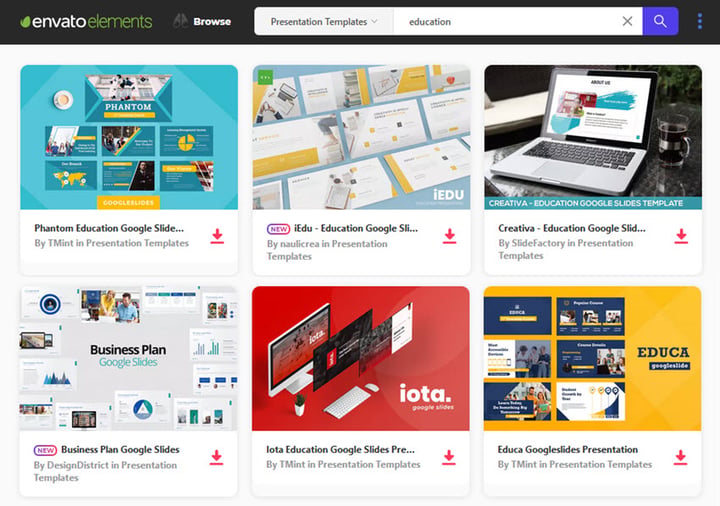 Google Slides Templates for Teachers, Educators, and Students Envato