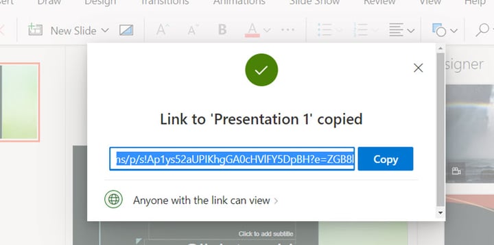 PowerPoint プレゼンテーションを共有する方法