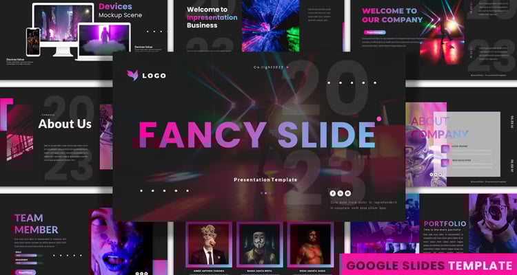 Colorful Fancy - Pretty Google Slides Themes