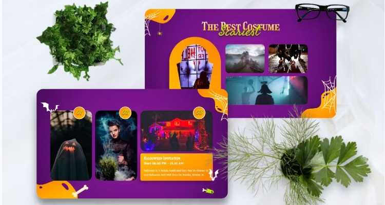 Blehble - Halloween Theme Google Slides