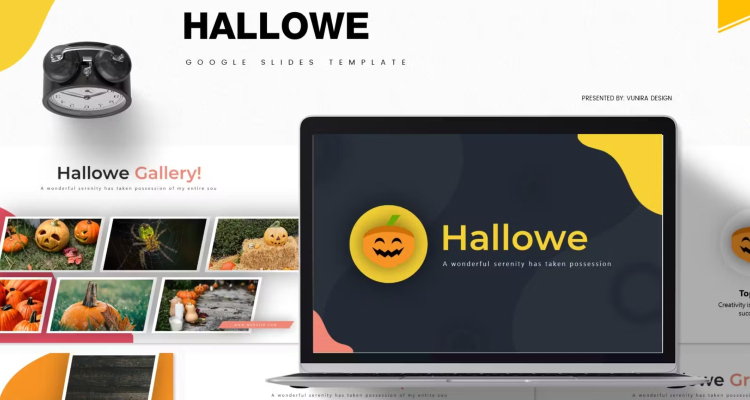 Hallowe - Halloween Themed Google Slides