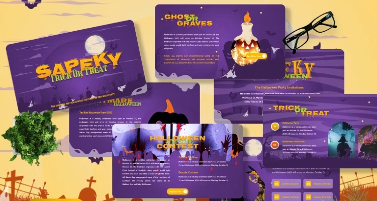 Sapeky - Google Slides Halloween Theme