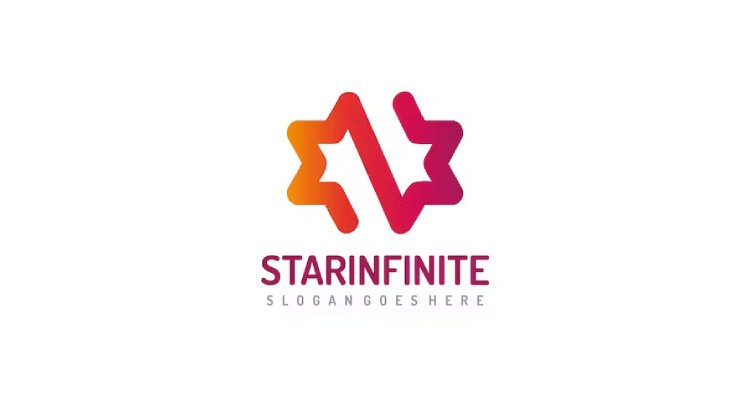 Infinite Star in a Logo Template (AI, EPS)