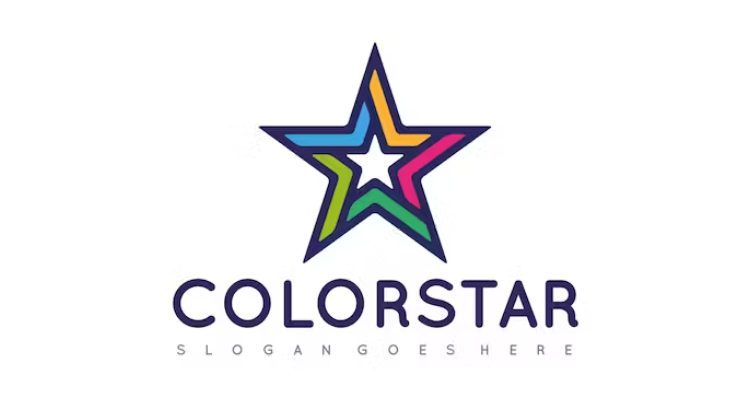 Colorstar - Simple Star Design Logo (AI, EPS)