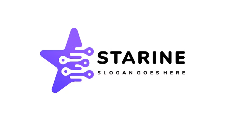 Starine - Technology Stars Logo (AI, EPS)