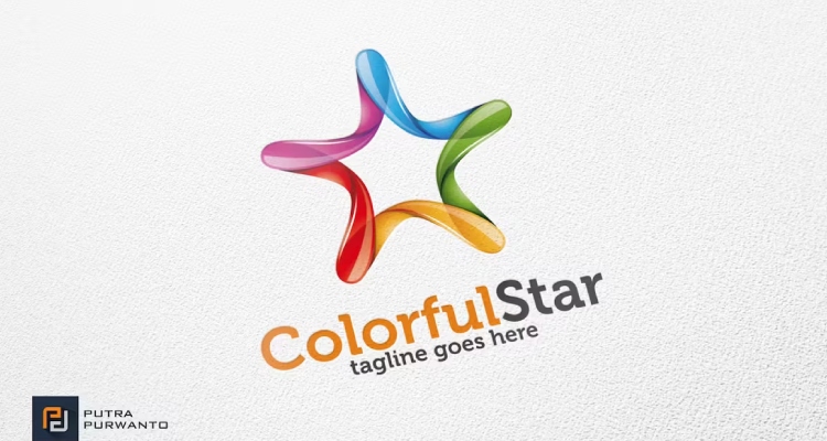 Colorful Star Business Logo (AI, EPS)