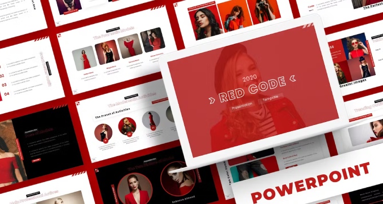 Red Code - Red PowerPoint Template