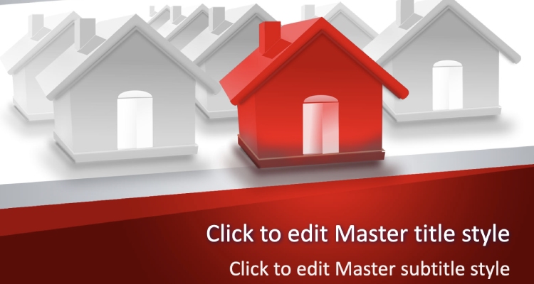 Free PowerPoint Template in Red House