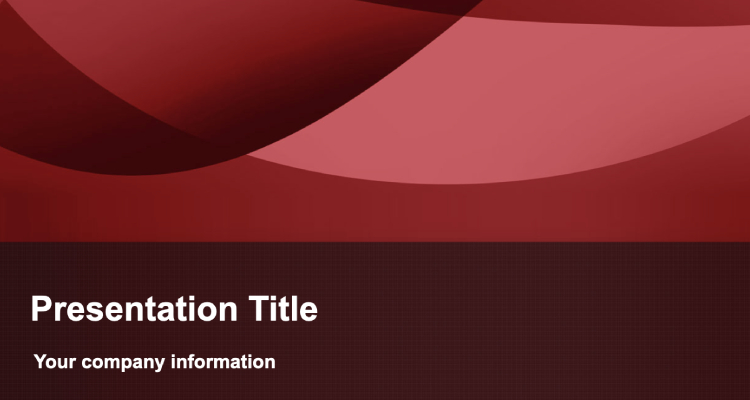 Exotic PowerPoint Red Background
