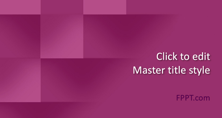 Rose Bud - Cherry Pink Slides Template