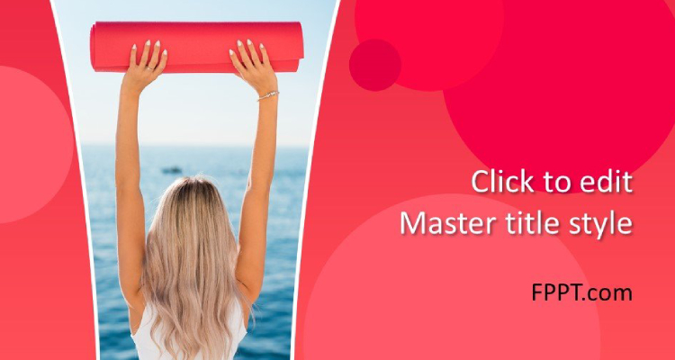Radical Red Fitness - Free PowerPoint Template