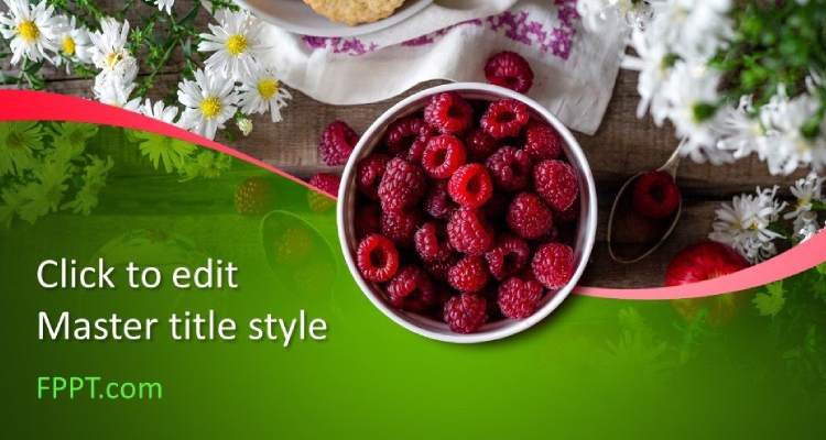 Raspberry Red PowerPoint Template