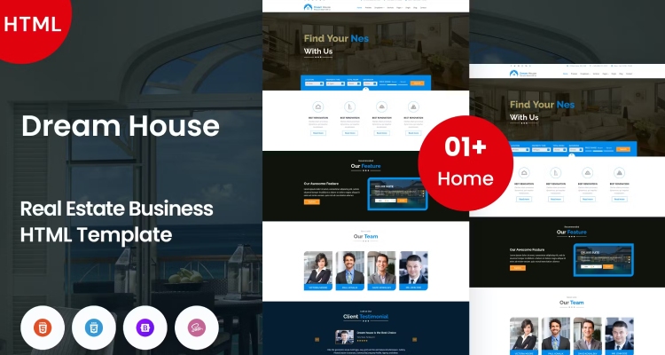Dream House - Real Estate Website Example