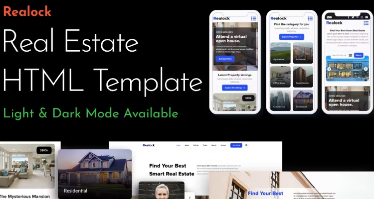 Relock - Real Estate One Page HTML Template