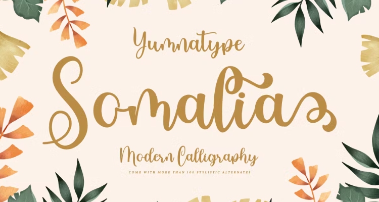 Somalia - Cricut Cursive Font