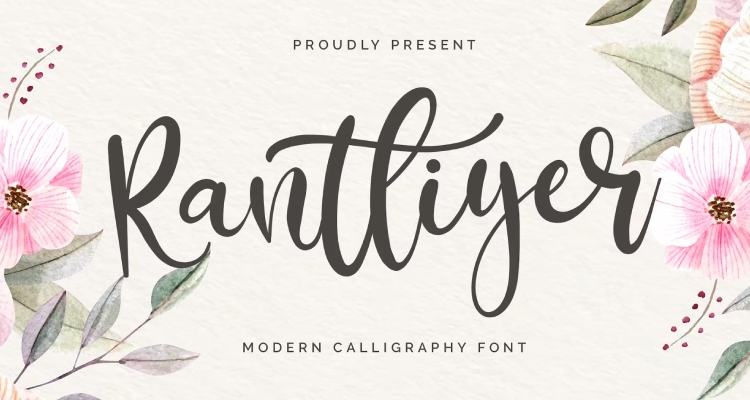 Rantliyer - Cricut Calligraphy Font