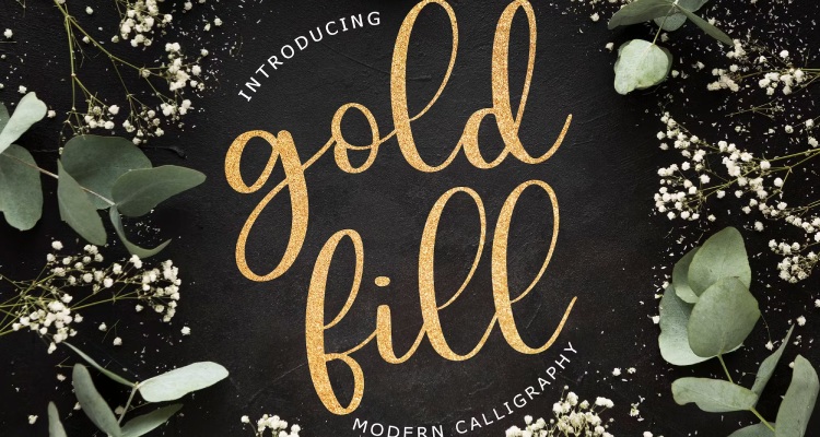 Goldfill - Cricut Calligraphy Font