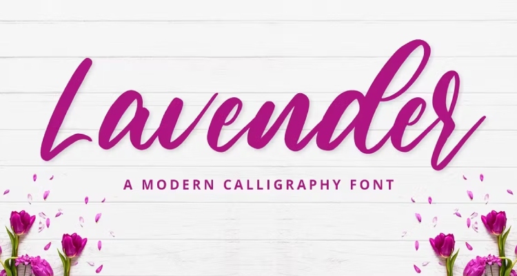 Lavender - Cricut Cursive Font