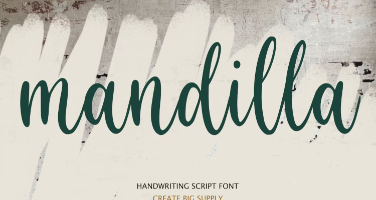 Mandilla - Cursive Cricut Font