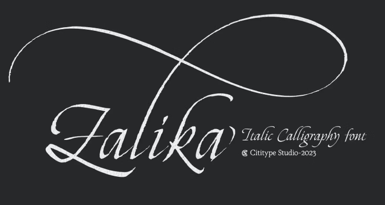 Zalika - Cricut Cursive Font