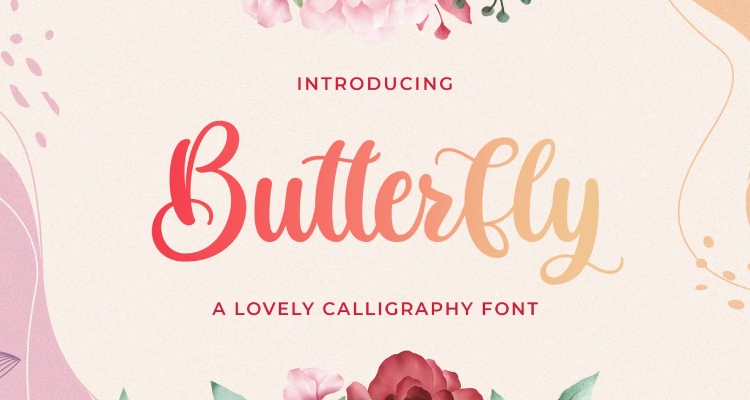 Butterfly - Cricut Calligraphy Font