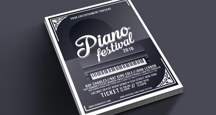 Piano Festival Photoshop Flyer Template