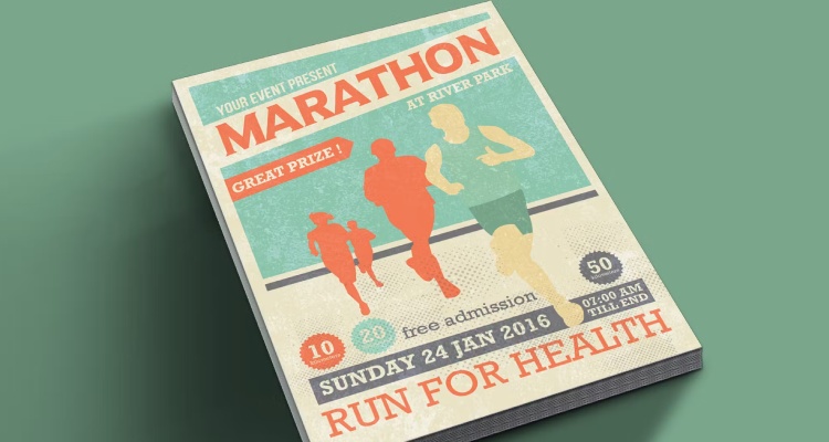Marathon Event PSD Flyer Template