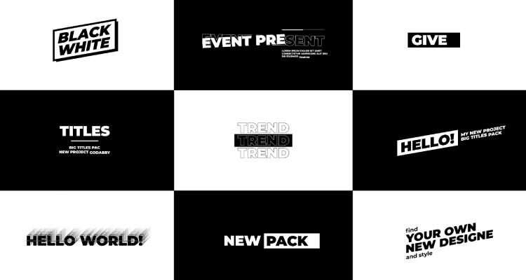 Big Titles 2.0 | After Effects